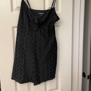 Express Romper Black Lace